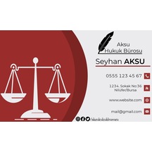 Bk Gift Kişiye Özel Avukat Tasarımlı Bitmeyen Kartvizit - Model 1