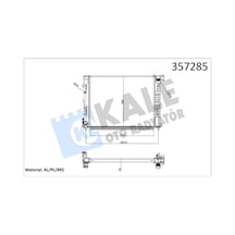 Radyatör Renault Clıo V 1.5dcı 19 Mt Brazıng 510 398x26 Al/brz 510 398x26
