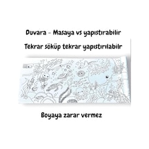 Lino Yapışkanlı Boyama Rulosu Sea World 200x30 Cm