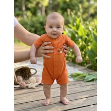 Little Life Turuncu Erkek Bebek Yazlık Tulum
