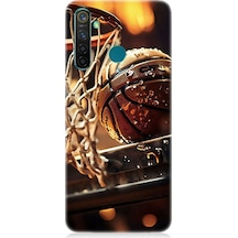 Realme 5 Pro Uyumlu Uzay İskeleti Desenli Silikon Kılıf