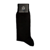 The Don London Merserize Erkek Çorap Siyah-Siyah-40-44 Siyah