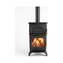 Dorello Termostatlı Fırınlı 3 Camlı Pik Döküm Odun Kömür Sobası - Drl-024
