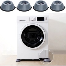 Çamaşır Makinesi Kaydırmaz Ayak 4lü Set Gri Diğer