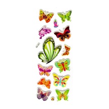 Sticker Kabartmalı Stiker Defter, Planlayıcı Kzy1062 16x7 Cm - Kelebek