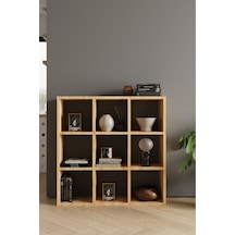 Classy 107oya 9 Raflı Kare Kitaplık Safir Meşe