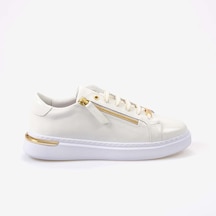 Kemal Tanca Kadın Spor & Sneaker Ayakkabı 7125 Beyaz Kır. Rugan