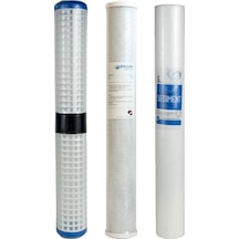 Aquames - 20'' Bina girişi 3'lü Filtre Seti