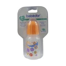 Bebedor Desenli Orta Akış PP Biberon 125 ML Turuncu