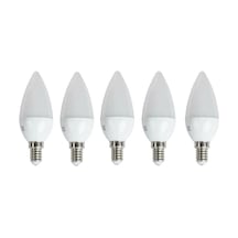 Noas 7w E14 Duy Led Mum Ampul Gün Işığı Renk 3200 Kelvin 630 Lümen 5 Adet