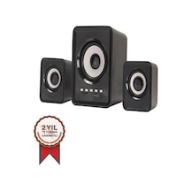 Torima D23 Bluetooth Hoparlör 3.5mm Jack Kablolu Bilgisayar Hoparlörü Siyah