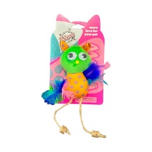 Nunbell Kedi Oyuncağı Wow Kumaş Renkli Tüylü Kuş