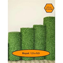 1.5x9.5 Metre Çim Çit. Bahçe Çiti. Dekoratif Telli Çit. Yapay Çim Çit