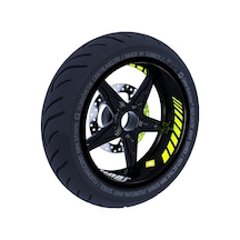 Gp Racing Floresan Sarı İç Jant Şeridi Sticker Çınar Extreme