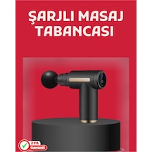 Derin Doku Masaj Tabancası 4 Başlık 6 Kademeli Sessiz Güç Şarjlı Kas Gevşetici Diğer