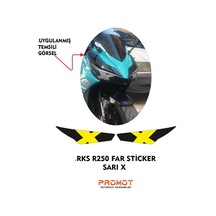 Rks R250 2023 - 2026 Uyumlu Far Sticker 09 Diğer