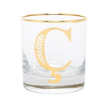 Mudo Home Monogram Bardak - Ç 300ml Altın