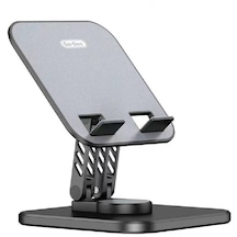 Metal Telefon Ve Tablet Standı Go Des Gd-hd776 Taşınabilir Katlanabilir 360 Dönebilen Siyah