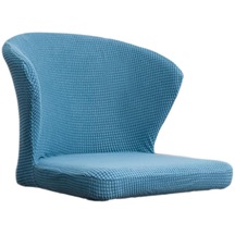 Suntek Jakarlı Çıkarılabilir Ev Kolsuz Sandalye Koltuk Örtüsü Slipcover Haze Mavi