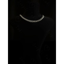 Kalın Gurmet Model Choker Çelik Zincir Kolye-choker Serisi