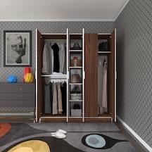 Kenzlife gardırop 5 kapaklı kapılı 150 lilyum cvz gardolap dolap