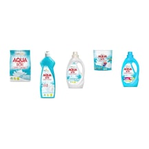 Aquabor Doğal Mineralli 4 Kg Beyaz + Elde Bulaşık + Sıvı Beyaz + Tablet + Sıvı Renkliler 5 Li Set 99137096