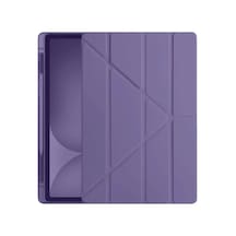 Apple Apple iPad Pro 11 2024 Kılıf Kalemlikli Hugo Tablet Kılıfı - Mor Diğer