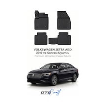 Otocraft Volkswagen Jetta Abd 2019+ Araca Özel 4d Karbon Oto Paspas Havuzlu Tam Set