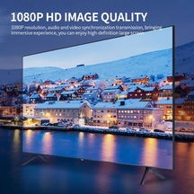 Maiyame Projeksiyon Mini Hd'den Hd'ye Kablo Mini Hd Erkekten Hd Dişi Adaptör Kablosu Hd 1080p Çözünürlük K Siyah