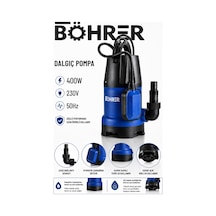 Böhrer Ba011508 400w Şamandıralı Dalgıç Su Pompası Temiz Ve Kirli Su Drenaj Pompası 230v 50hz