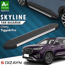 S-dizayn Chery Tiggo8 Pro Skyline Krom Yan Basamak 183 Cm 2022 Üzeri A+ Kalite