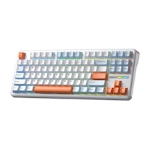 Aula F87 Pro Mekanik Rgb Tkl Nimbus V3 Switch Kablosuz Makrolu Hot Swap Klavye Turuncu