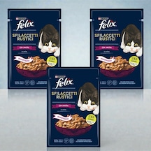 Felix Ördekli Yaş Kedi Maması 80 G X 3 Adet