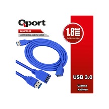 Qport Q-uz3018 1.8 Metre Usb 3.0 Uzatma Kablosu