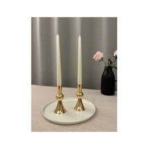 Gold Rengi Pısa 2'li Şamdan & Mumluk Seti Gold - 817593080 Gold