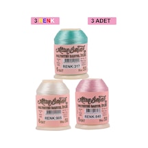 3 Adet Altınbaşak Oya Ve Dantel İpi 20 Gr - Royaleks - No: 905 - 840 - 317 Çok Renkli