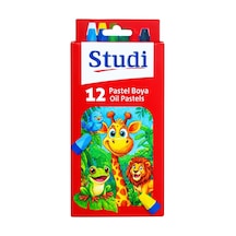 12'li Pastel Boya Seti Kırmızı