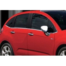 Citroen C3 Krom Kapı Kolu 4 Kapı 2009 Üzeri Paslanmaz Çelik