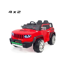 Jeep Akülü Araba 0-8 Yaş Kırmızı