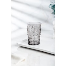 Akrilik Füme Tekli Kısa Bardak & Su Meşrubat Kahve Yanı Bardağı 400 ml (Cam Değildir )