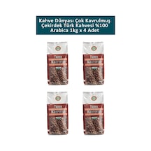 Kahve Dünyası Çok Kavrulmuş Türk Kahvesi 4 x 1 KG