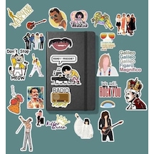 Queen Freddie Mercury Sticker Paketi/bullet Journal Defter Çıkartma Ajanda Laptop Etiket