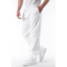 Madmext Ekru Bol Paça Beli Bağlamalı Erkek Pantolon E7403