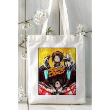Art Hediye Shaman King Baskılı Bez Omuz Çantası Kişiye Özel Model 3 Çok Renkli