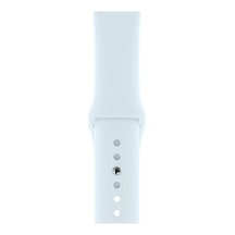 Apple Watch Seri 7/8/9/se/se2/ultra/ultra 2 İle Uyumlu 42/44/45/49mm Jel Silikon Spor Kayış, Sky Blue