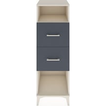 Hyperion Dolap Tek Raflı 2 Çekmeceli 44x44x134 Aytaşı-antrasit Aytaşı
