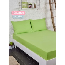 Tek Kişilik Ranforce Kumaş Lastikli Fitted Çarşaf Takımı Yeşil Tek Kişilik Ranforce Kumaş Lastikli Fitted Çarşaf Takımı Yeşil