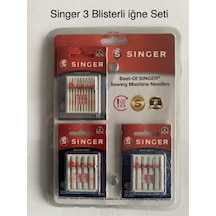 Singer Iğne 3 Blisterli Iğne 10 Standart 5 Jarse Ve 5 Kot İğnesi