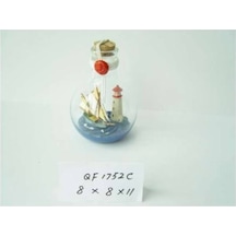 DENİZCİLİK GRUBU › Marine Şişe Gemi-Z&A ŞİŞE GEMİ8X8X11 cm