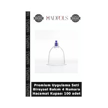 Premium Uygulama Seti Bireysel Bakım 4 Numara Hacamat Kupası 100 Adet